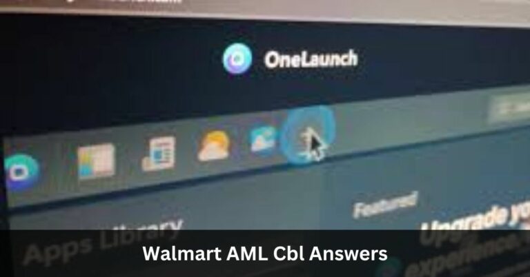 Walmart AML Cbl Answers